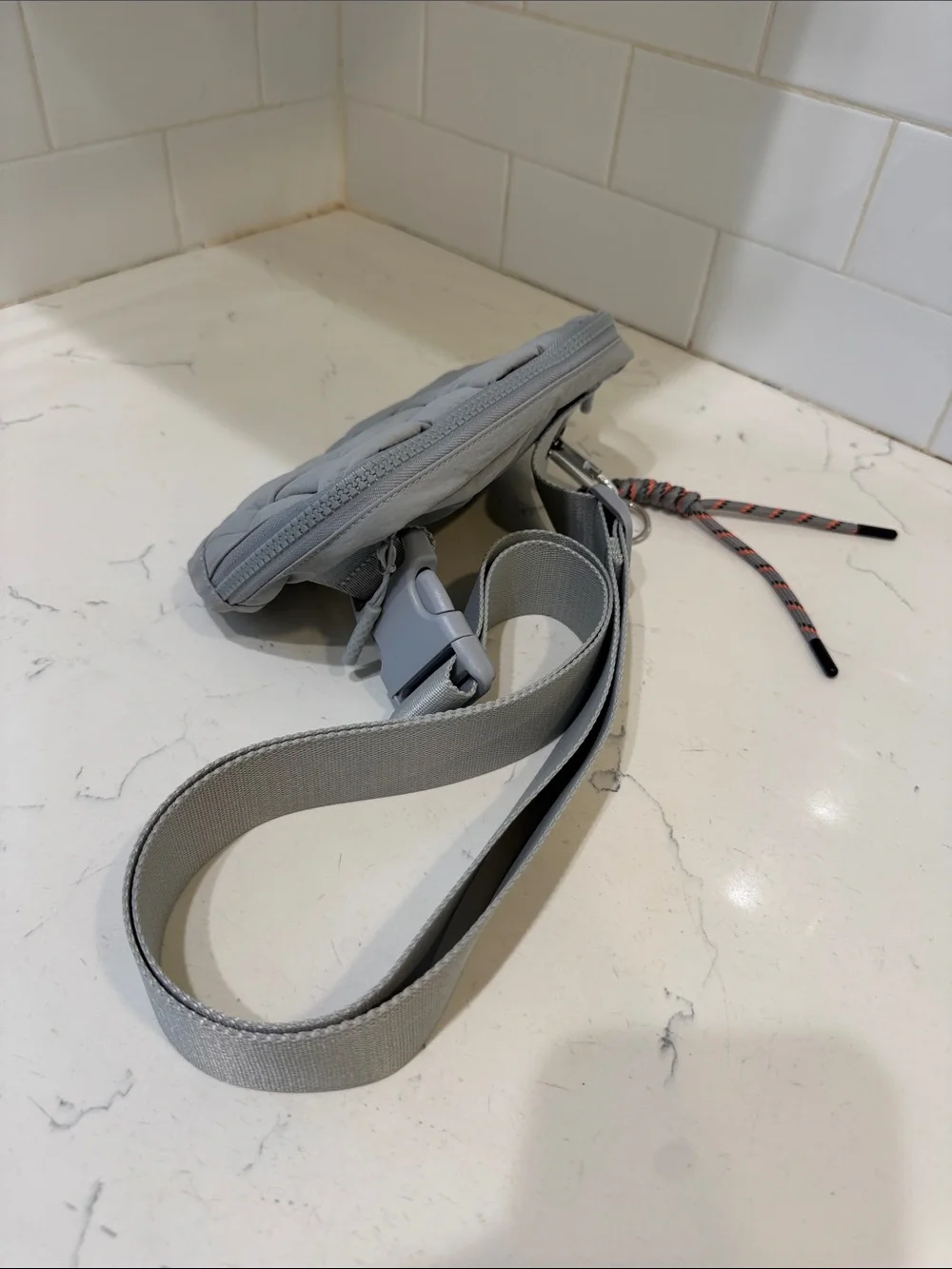 Gray Quilted Crossbody Satchel - Modern Women’s Bag